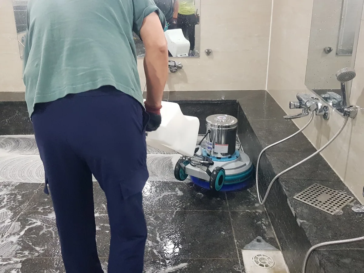 문경시 불정동 찜질방 수전·샤워기 건식 사우나 위생청소 사례 - 행진크린